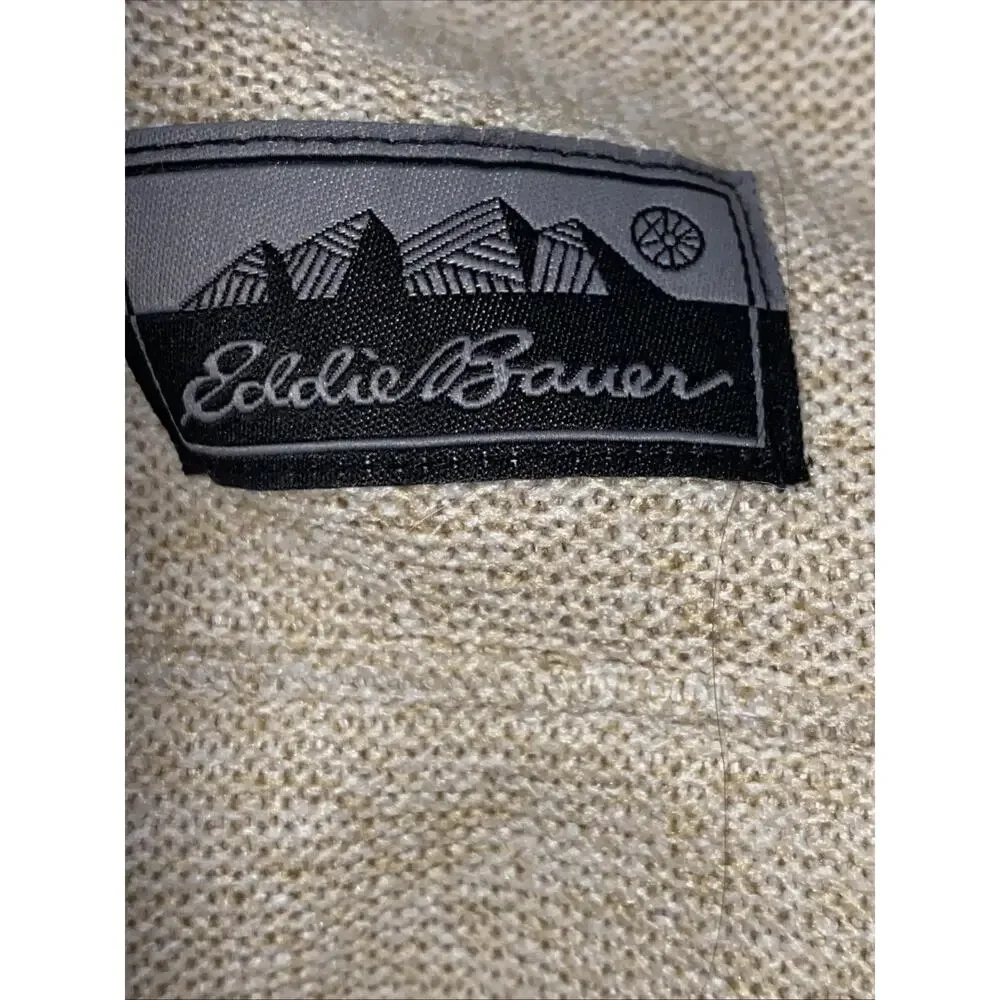Eddie Bauer 2XL XXL Henley Button Pullover Sweater 1/4 Snap